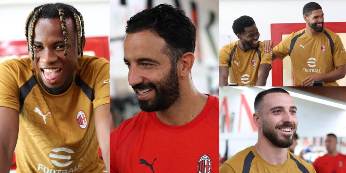 Le prime indicazioni di Amorim, Gila in gruppo, sorrisi e strette di mano: inizia il raduno del Milan