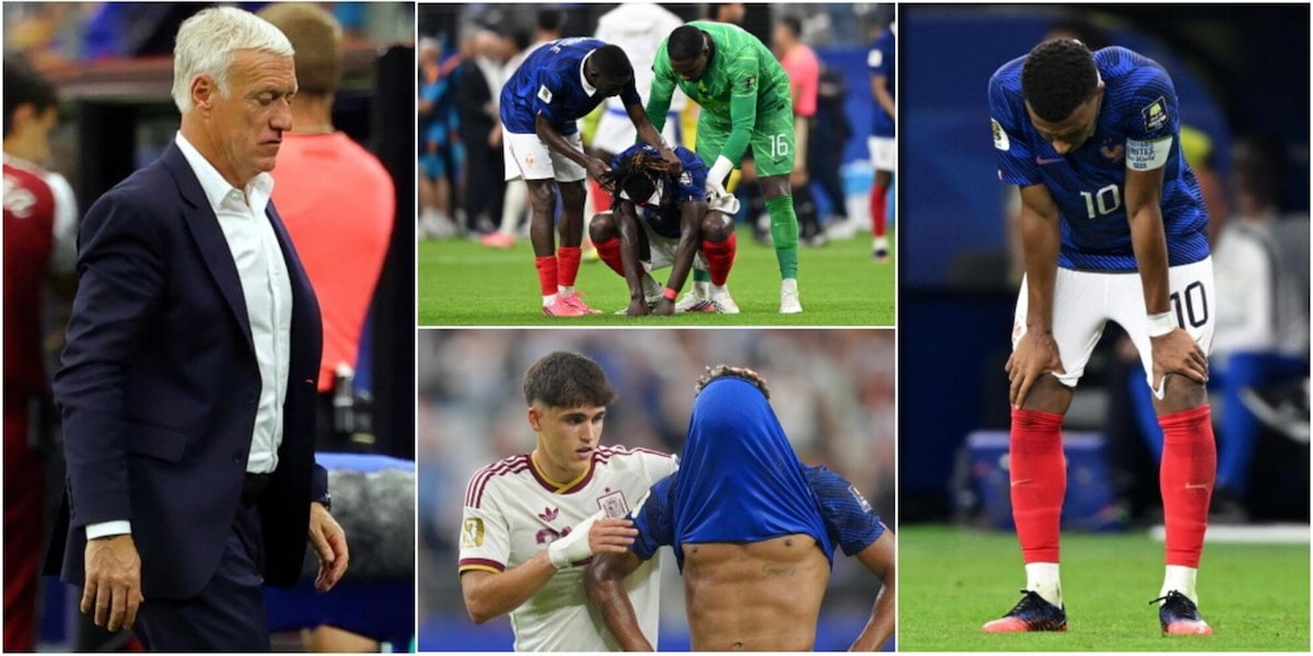 La testa bassa di Deschamps, le lacrime di Doué, la delusione di Mbappé e Koné: la Francia è distrutta dopo l'eliminazione dal Mondiale