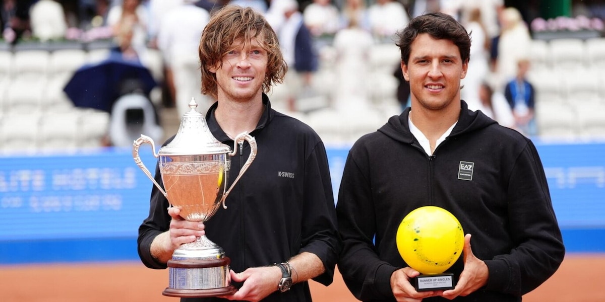 Atp Bastad, crollo Darderi in finale: Rublev si impone in due set