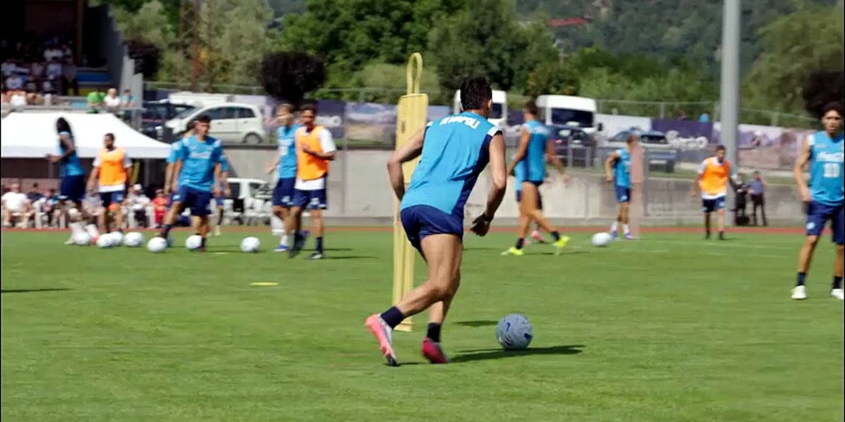 Napoli, allenamento mattutino per la squadra di Allegri