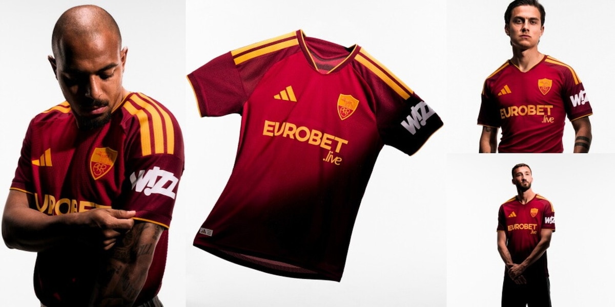 La Roma presenta la nuova maglia nel giorno del suo 99° compleanno: dalla "Virtus" romana allo Stemma della Tradizione e una scritta speciale