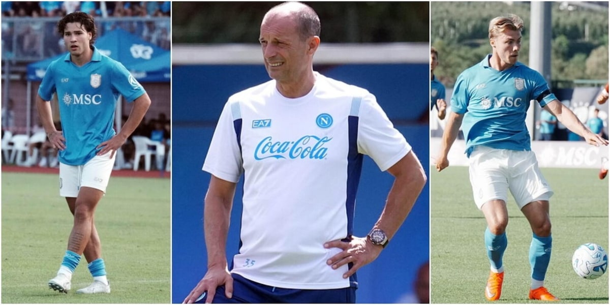Napoli, la formazione ufficiale di Allegri contro la Carrarese