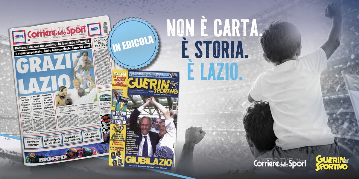 In edicola le copie anastatiche dello Scudetto della Lazio
