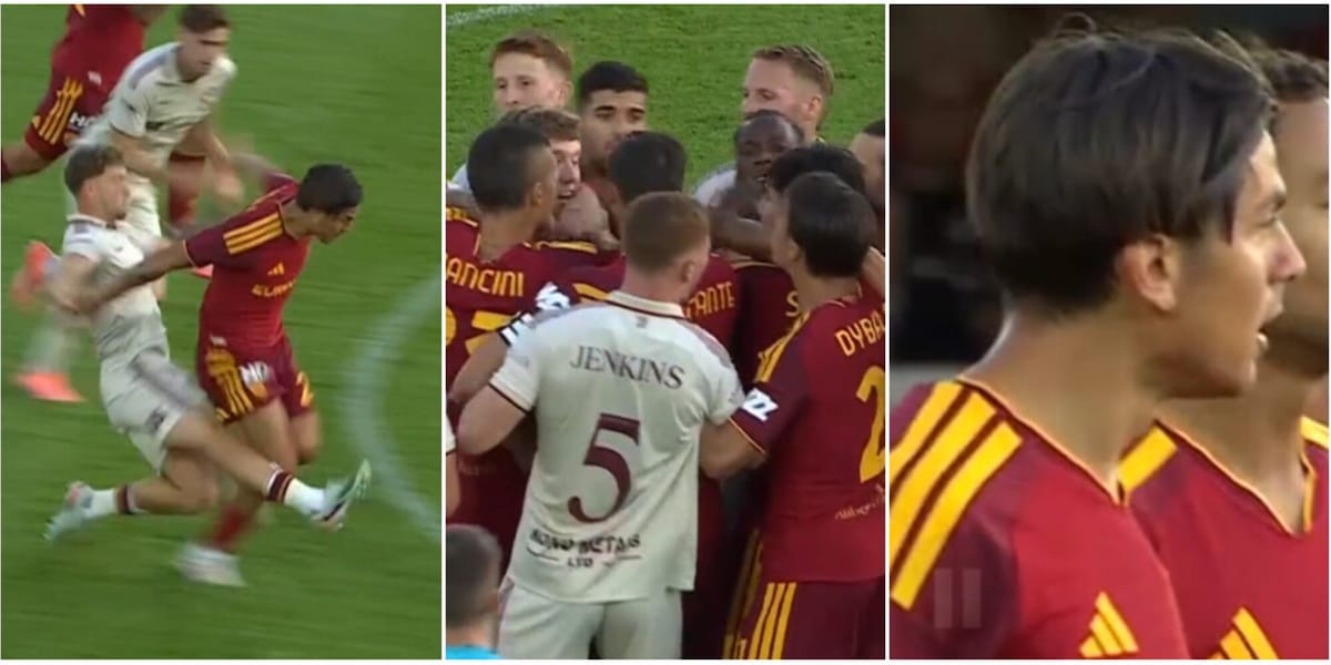 Fallaccio su Dybala: scatta la rissa tra la Roma e il Newport