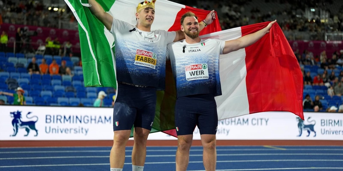Storica doppietta per l'Italia nel lancio del peso: Fabbri e Weir vincono oro e argento a Birmingham
