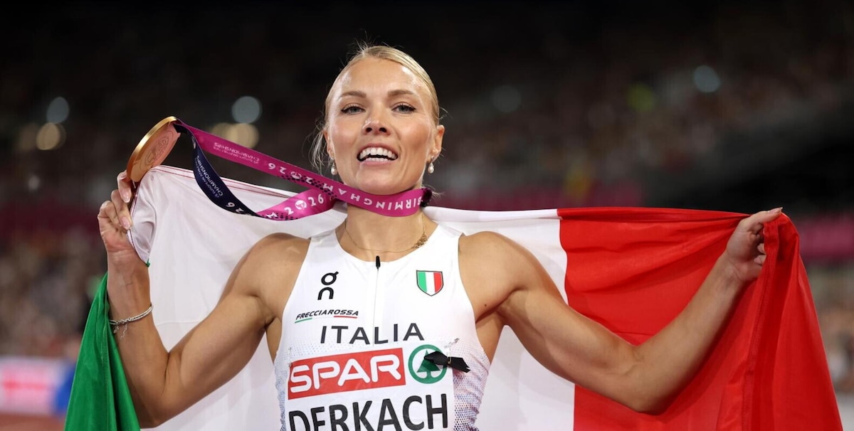 Europei atletica, strepitosa Derkach: è oro nel salto triplo