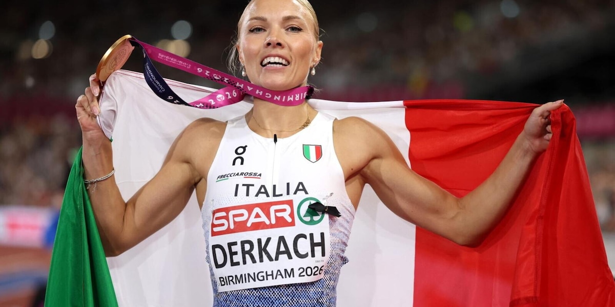 Europei atletica, strepitosa Derkach: è oro nel salto triplo