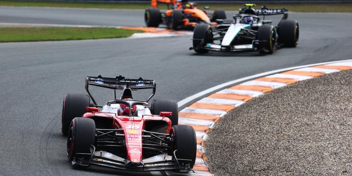 LIVE Gp Olanda: inizia a piovere sul circuito, segui la gara di Antonelli e delle Ferrari di Leclerc e Hamilton