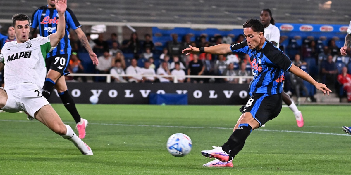 Serie A: Raspadori e Krstovic, l'Atalanta batte 2-1 il Sassuolo alla prima di Sarri
