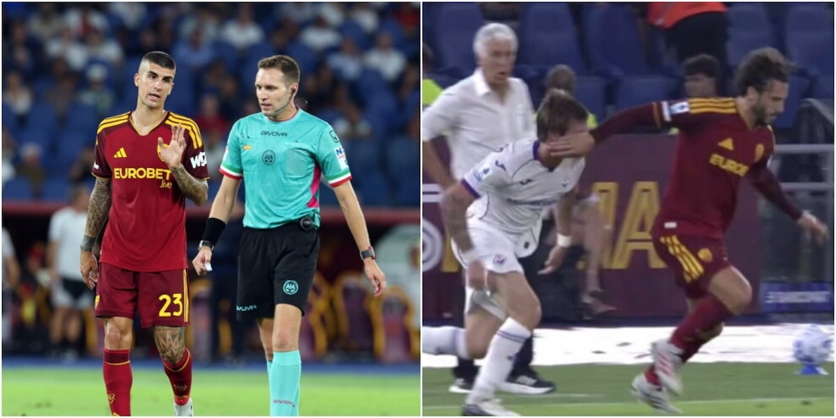 Marcenaro flop, Fagioli alza e allarga il gomito... ​​​​quante sviste arbitrali in Fiorentina-Roma