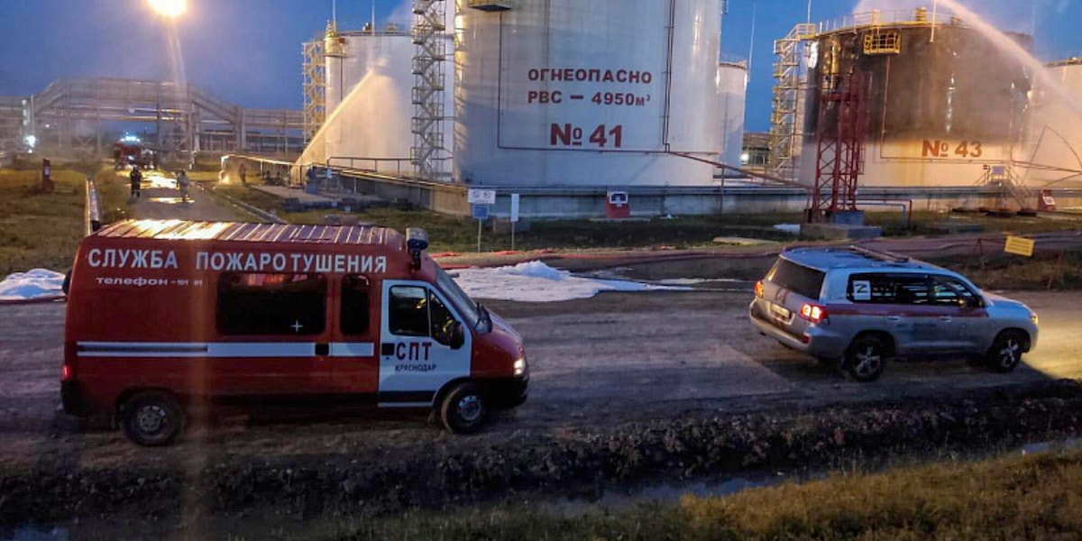 Attacco alla raffineria russa di Krasnodar, due morti