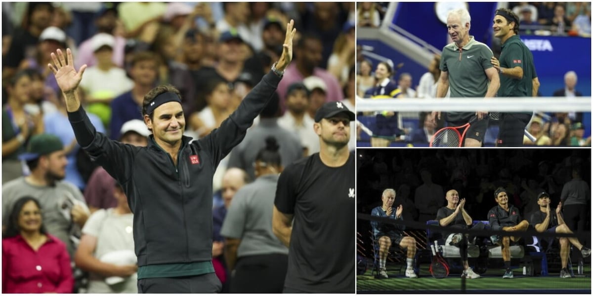 Federer incanta agli Us Open: esibizione show con McEnroe e Agassi