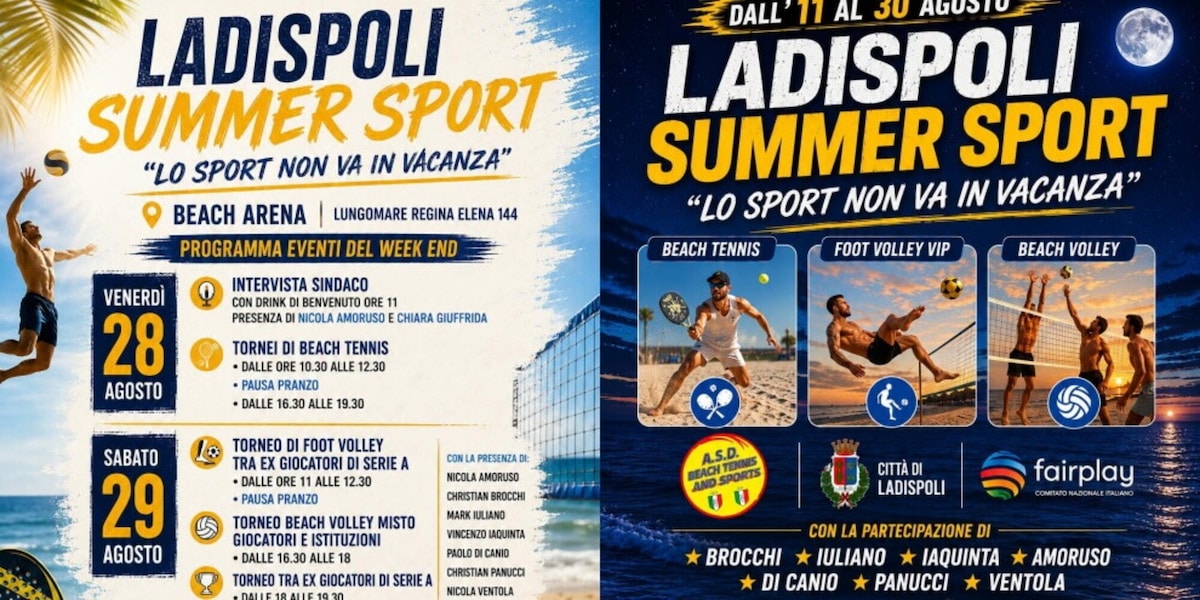 Lo sport a Ladispoli non va in vacanza con Ladispoli Summer Sport