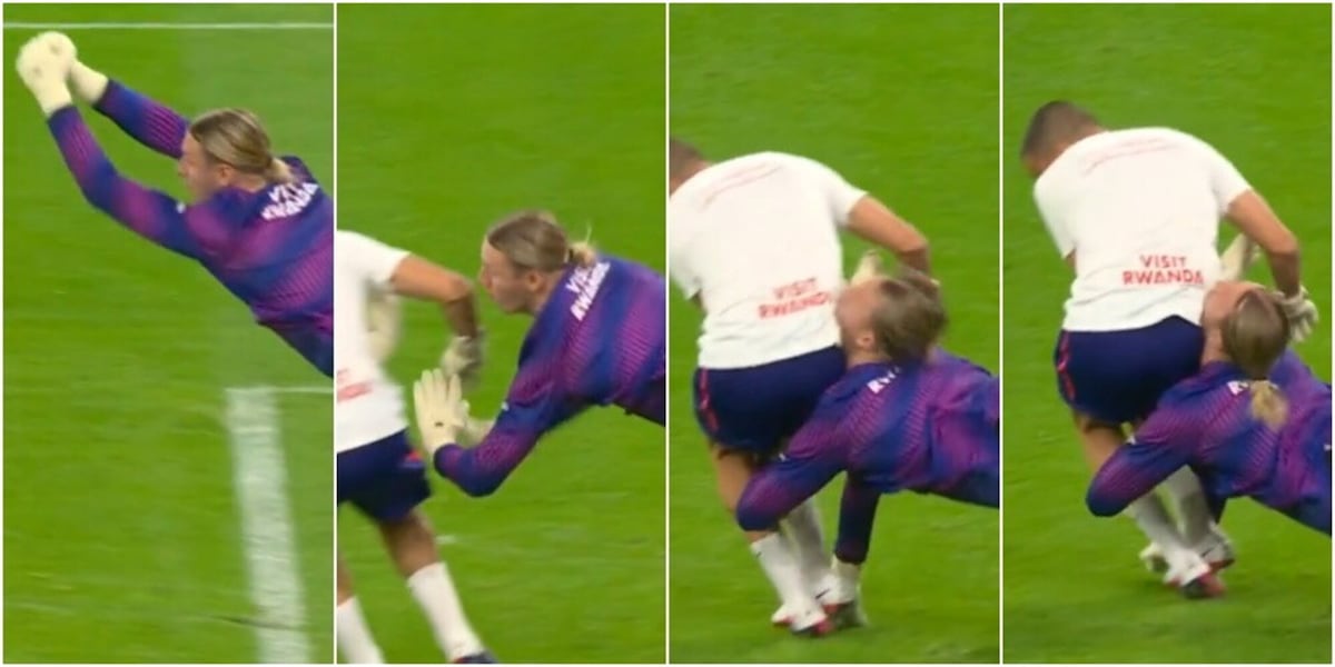 Safanov, che paura! Lo scontro durante il riscaldamento di Lilla-Psg è spaventoso: la fotosquenza