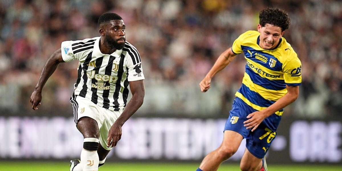 LIVE Juve-Parma: Douglas Luiz pericoloso di testa