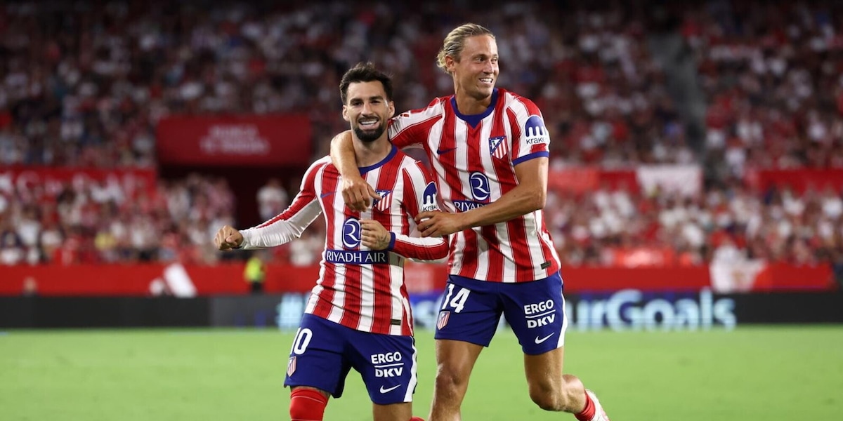 Liga, tris per l'Atletico Madrid che vola in vetta