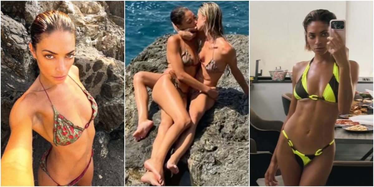 Elodie e il bacio con Franceska tra gli scogli: le vacanze al mare fanno impazzire i social