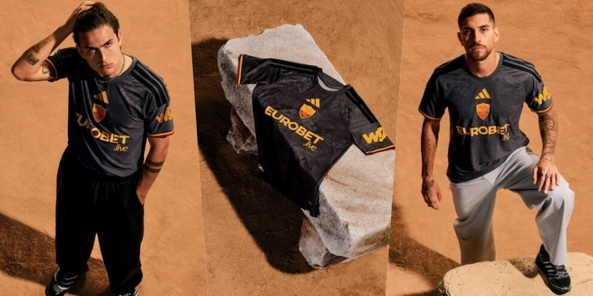 Roma e Adidas svelano la terza maglia in grigio scuro