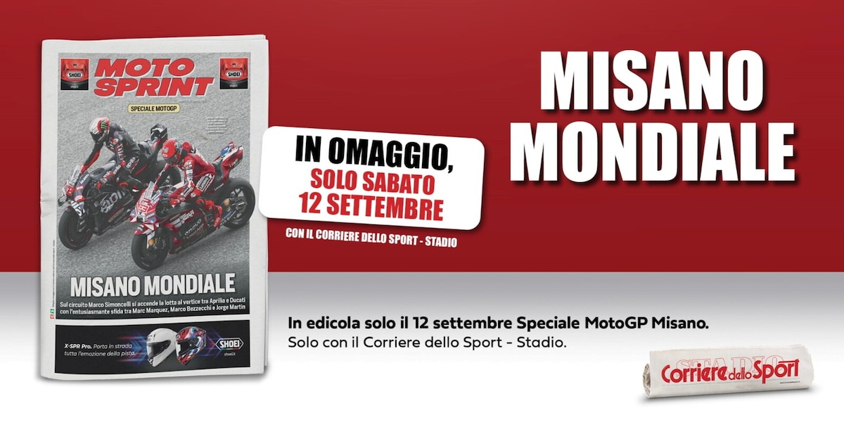 Misano Mondiale, lo Speciale MotoGP in omaggio con Corriere dello Sport-Stadio