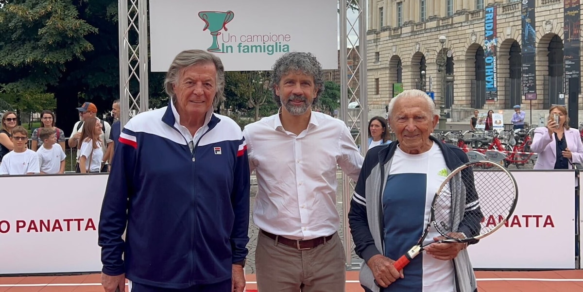 “Un campione in famiglia”: Panatta in campo con un centenario