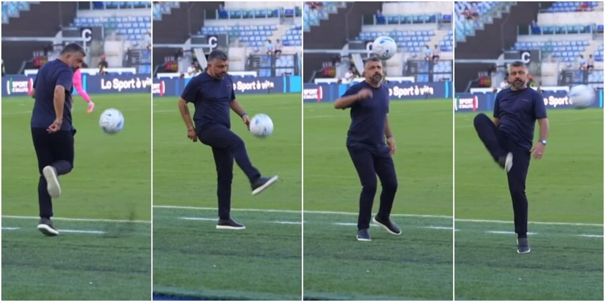Gattuso non ha perso il tocco: il palleggio spettacolare in Lazio-Milan