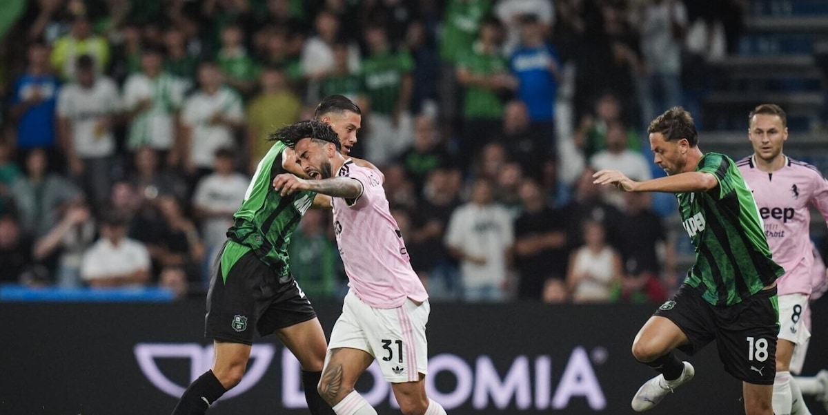 Sassuolo - Juve, traversa di Nico Gonzalez ma poche emozioni: primo tempo senza reti
