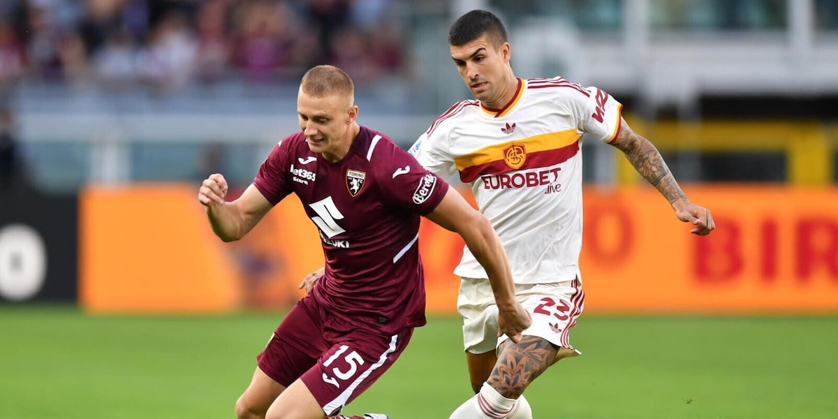 LIVE Torino-Roma: Malen vicino al gol di testa