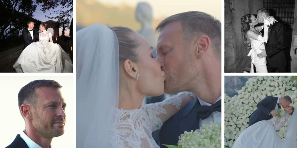 Bastian in lacrime e Ilary Blasi come non si era mai vista: tutte le FOTO ufficiali del matrimonio