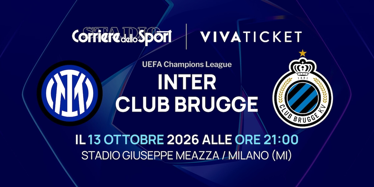 Disponibili i biglietti Inter-Club Brugge, UEFA Champions League 2026/2027: dove e come acquistarli