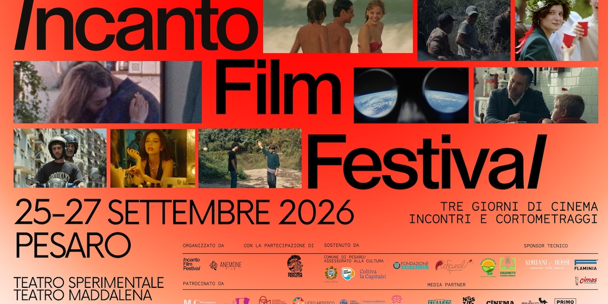 Incanto Film Festival 2026: annunciata la quarta edizione a Pesaro