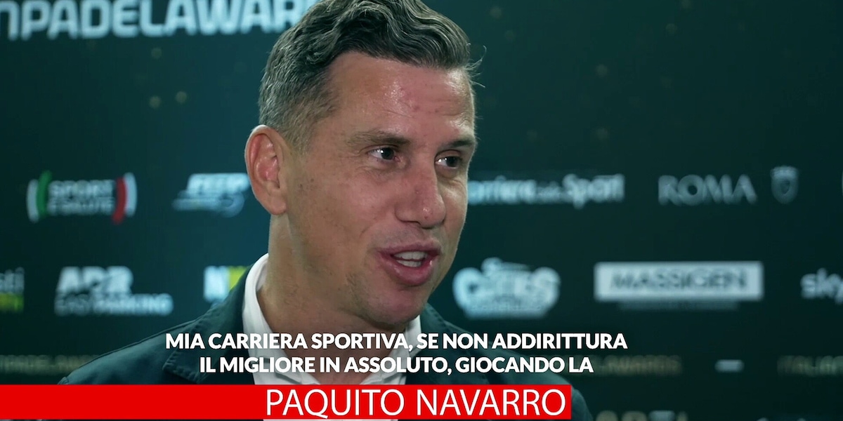 Paquito Navarro show agli Italian Padel Awards: "Roma è nel mio cuore"
