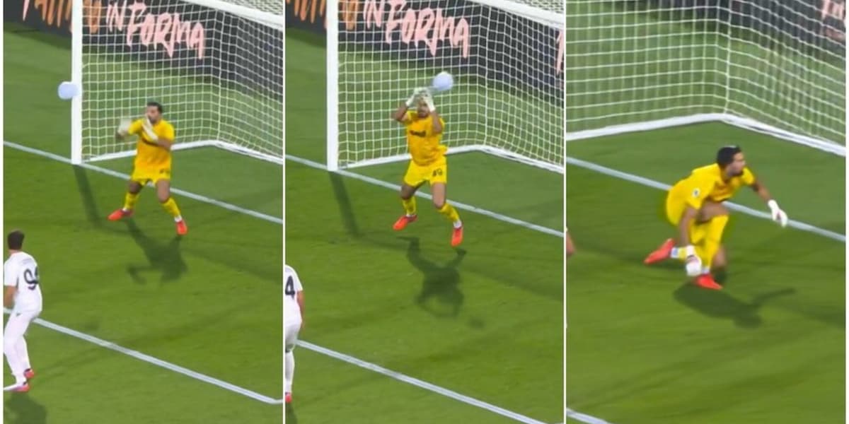 Muric saponetta, sul primo gol di Varela la palla gli scappa dalle mani