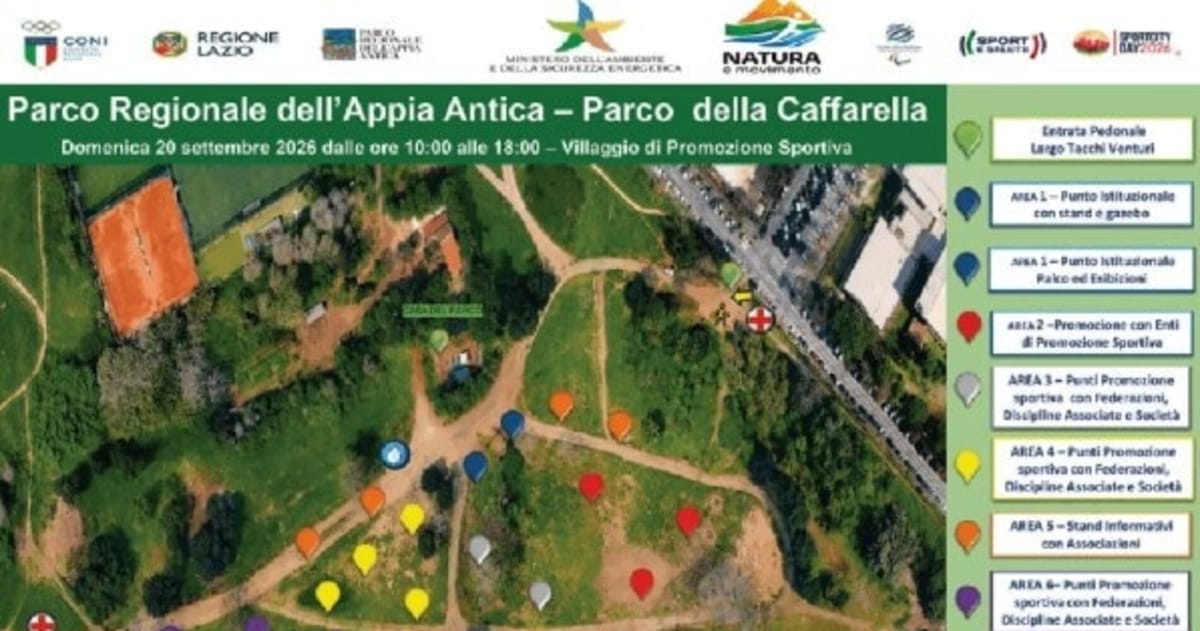 Parco della Caffarella, un grande villaggio sportivo