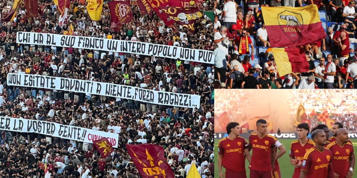"Non esitate davanti a niente": l'Olimpico carica la Roma così prima della sfida contro l'Inter