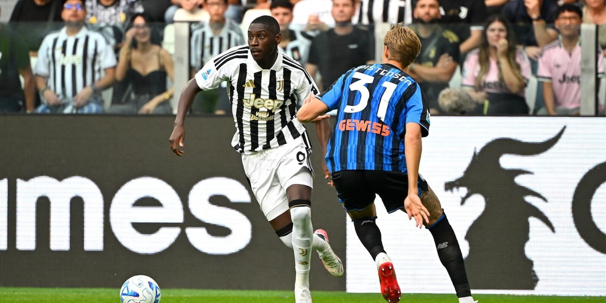 LIVE Juve-Atalanta: Kolo Muani salva sulla linea su un colpo di testa di Kristensen