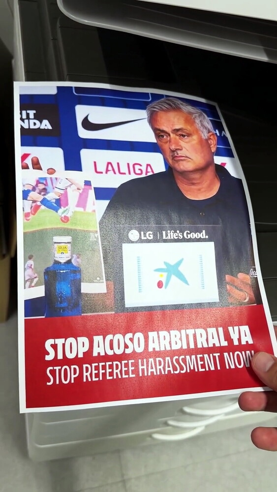 L'Atletico Madrid prende in giro Mourinho e utilizza... una stampante