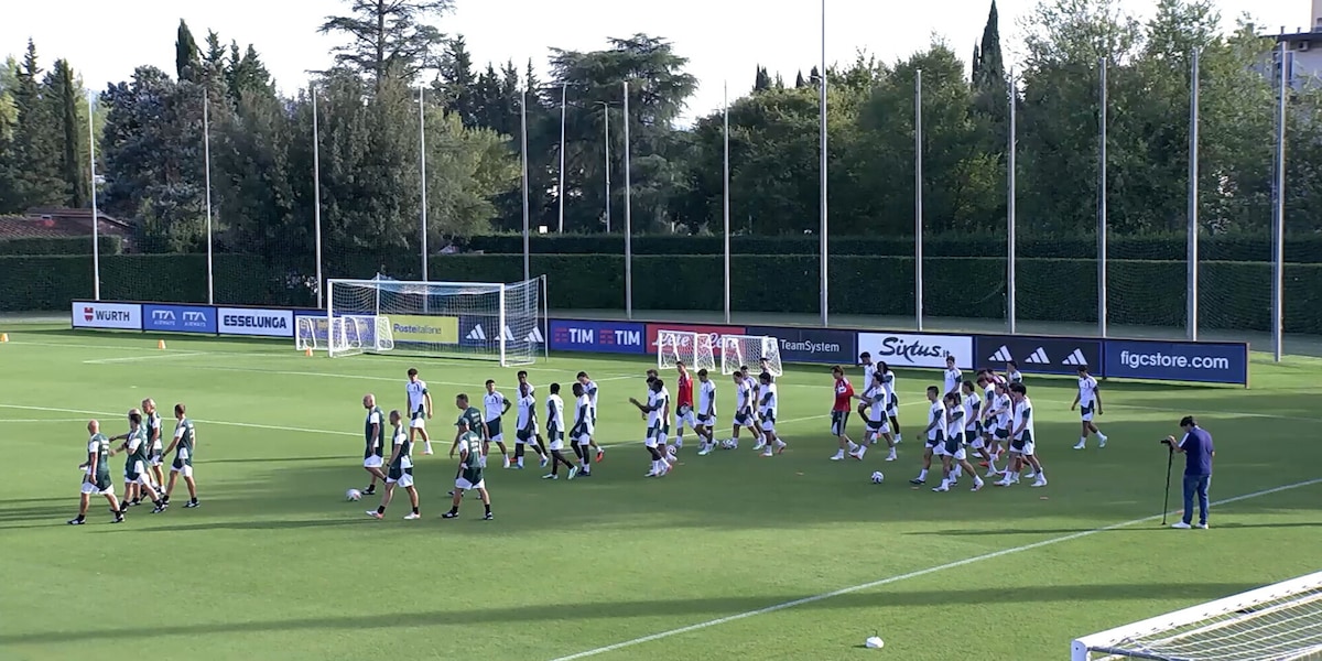 Azzurri, allenamento a Coverciano