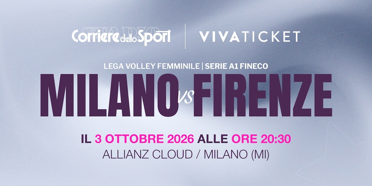 Biglietti Milano-Firenze volley: vendita aperta per la sfida di Serie A1 del 3 ottobre