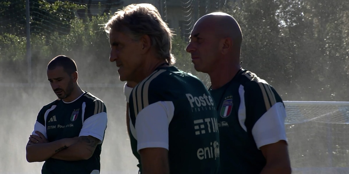 Azzurri al lavoro a Coverciano