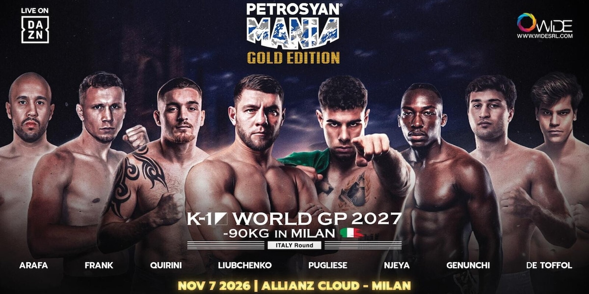 PetrosyanMania Gold Edition, svelati gli 8 fighter dell’Italy round