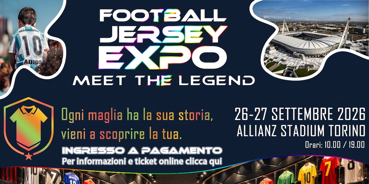 Torino, il Festival dei collezionisti delle maglie e cimeli di calcio il 26 e 27 settembre