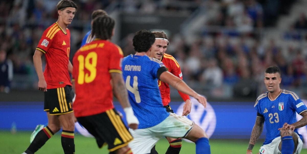 LIVE Italia-Belgio, Nations League: parata super di Lammens su Kean