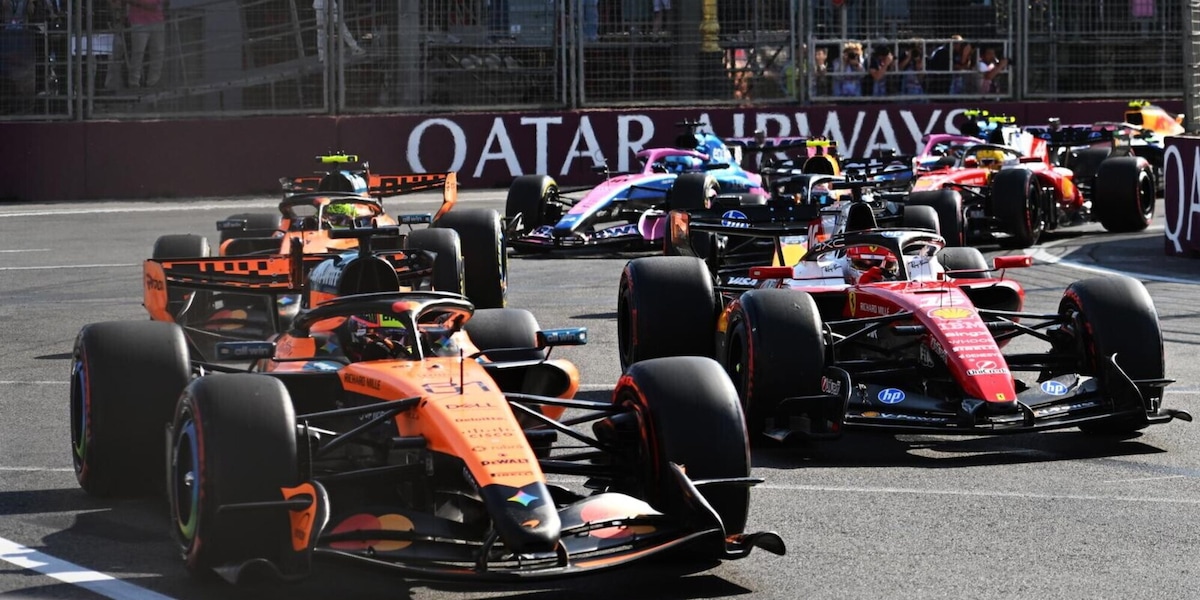 LIVE GP Baku: Russell leader davanti a Piastri e Verstappen. Le Ferrari inseguono