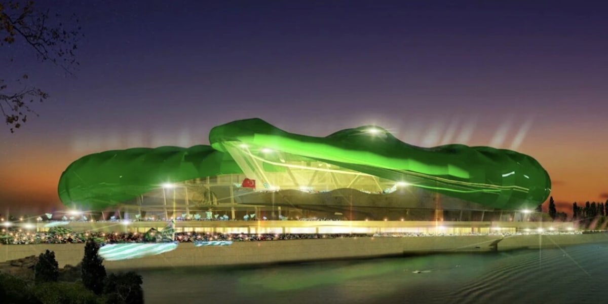 FOTO L'Italia nella pancia del coccodrillo: ecco la Timsah Arena, lo stadio più folle del mondo