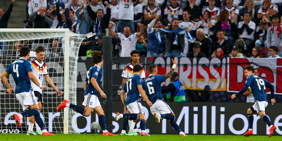 Nations League: crollo della Germania in casa contro la Grecia