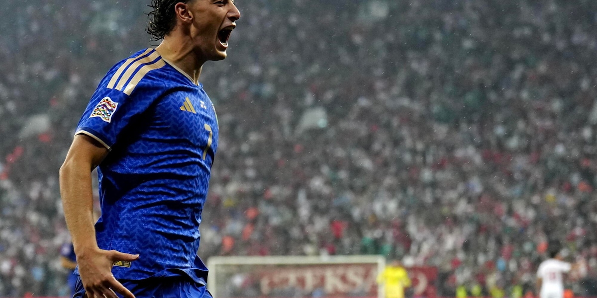 Nations League: Pio Esposito "Ci tenevo a segnare per dedicare il gol a mia nonna'
