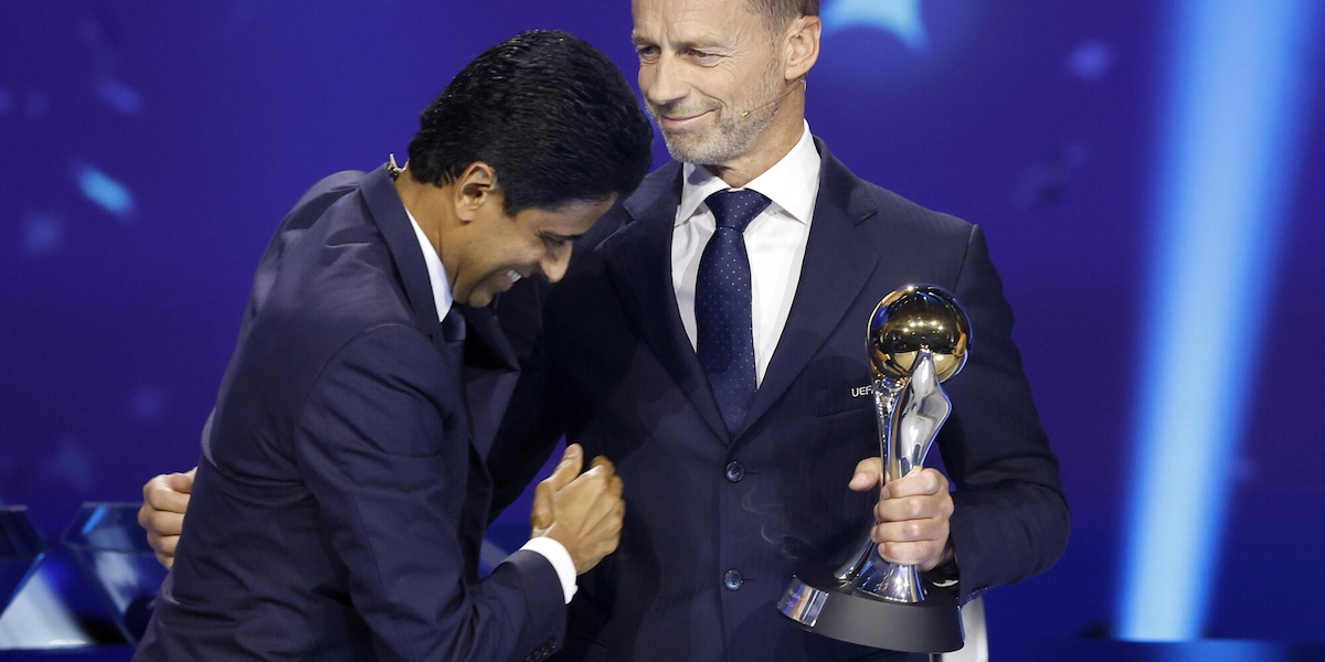 Uefa: Al-Khelaïfi chiede a Ceferin di ricandidarsi alla presidenza