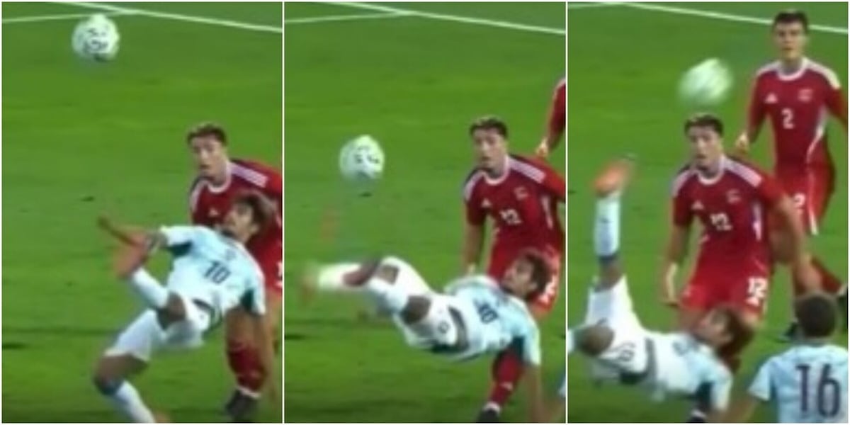 FOTO Rodrigo Mora show, il gol spettacolare in rovesciata durante Portogallo-Gibilterra U21
