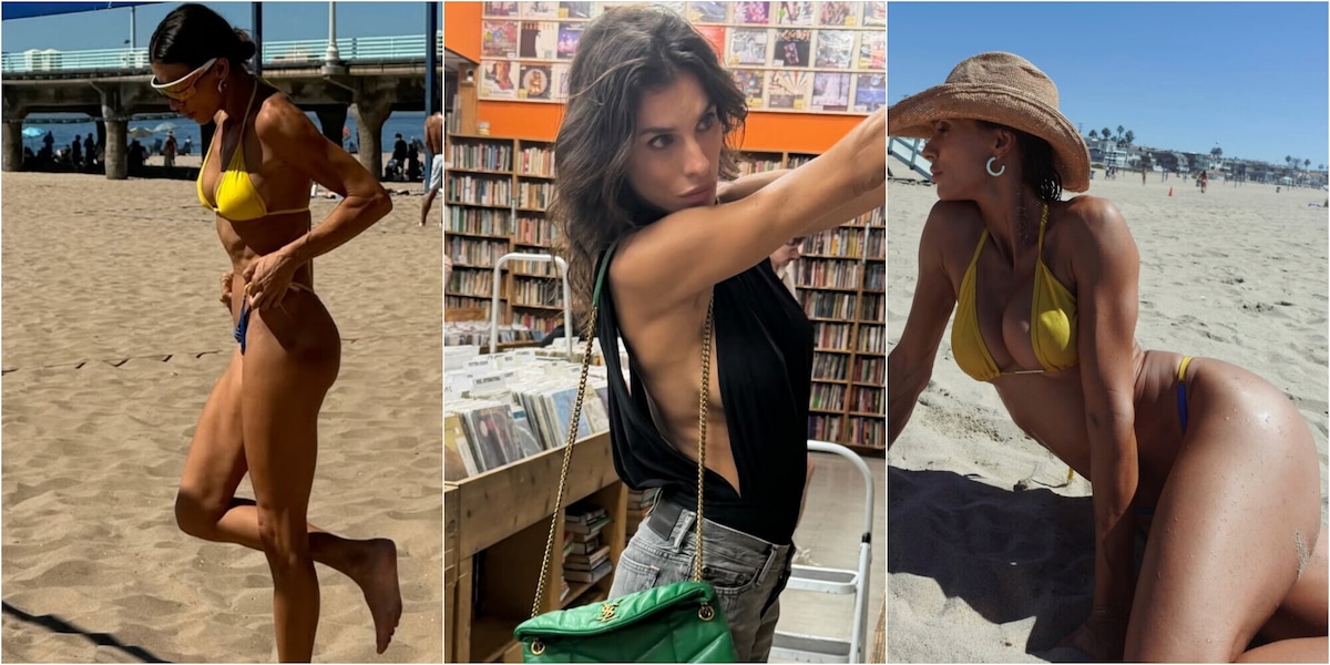 Elisabetta Canalis strepitosa in bikini a Los Angeles