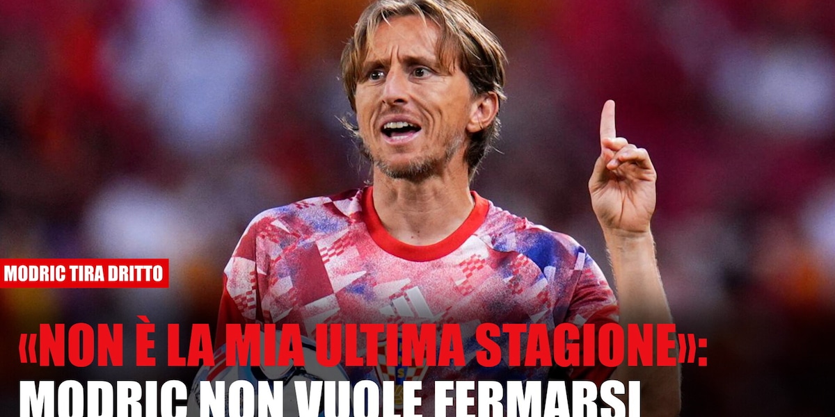 Modric: «Io non mi fermo»